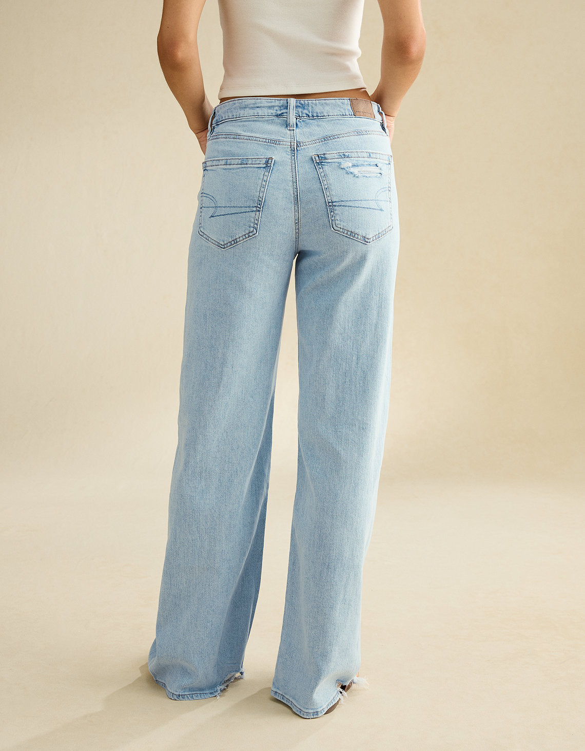 Jean Baggy Holgado y Talle Alto Mujer AE - Azul 0437_5343_452_ob