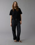 Jean Baggy Straight de Tiro Bajo Ae - Negro 0437_5629_045_of