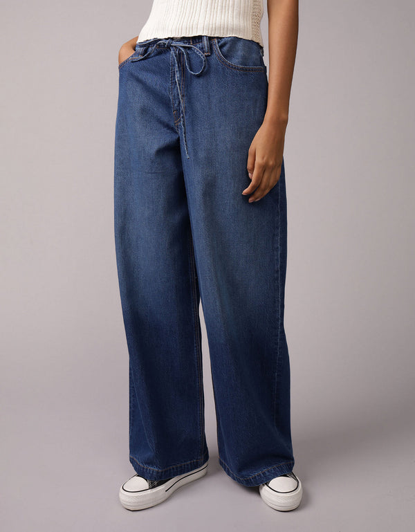 Jean Wide-Leg de Tiro Bajo Ae - Generico