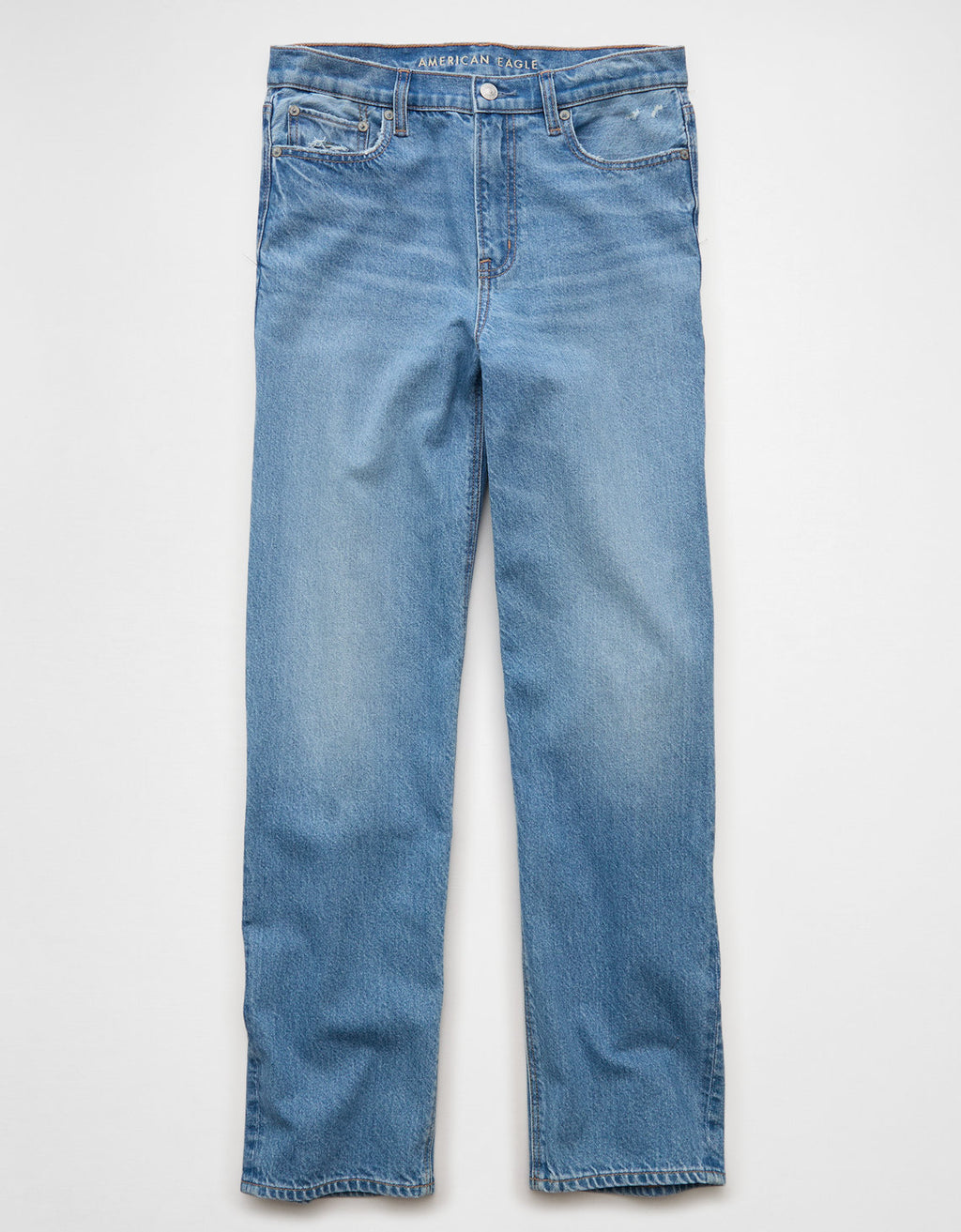 Jean Baggy Straight con Tiro Alto Ae - Azul 0437_5698_956_f