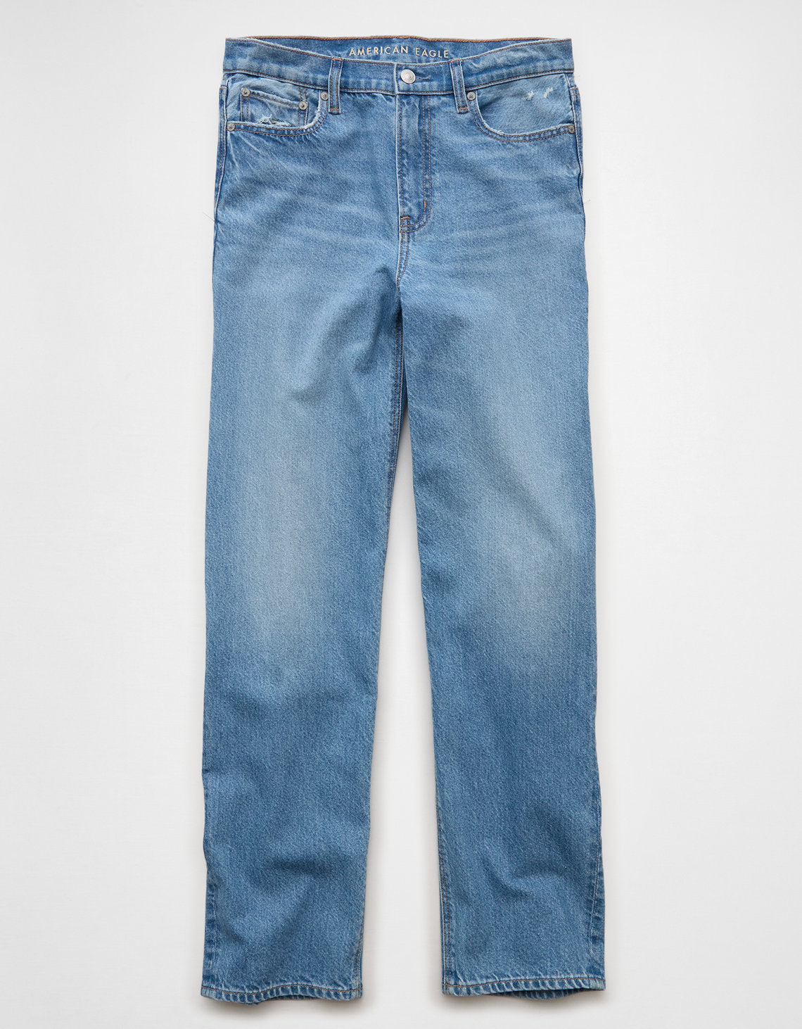 Jean Baggy Straight con Tiro Alto Ae - Azul 0437_5698_956_f
