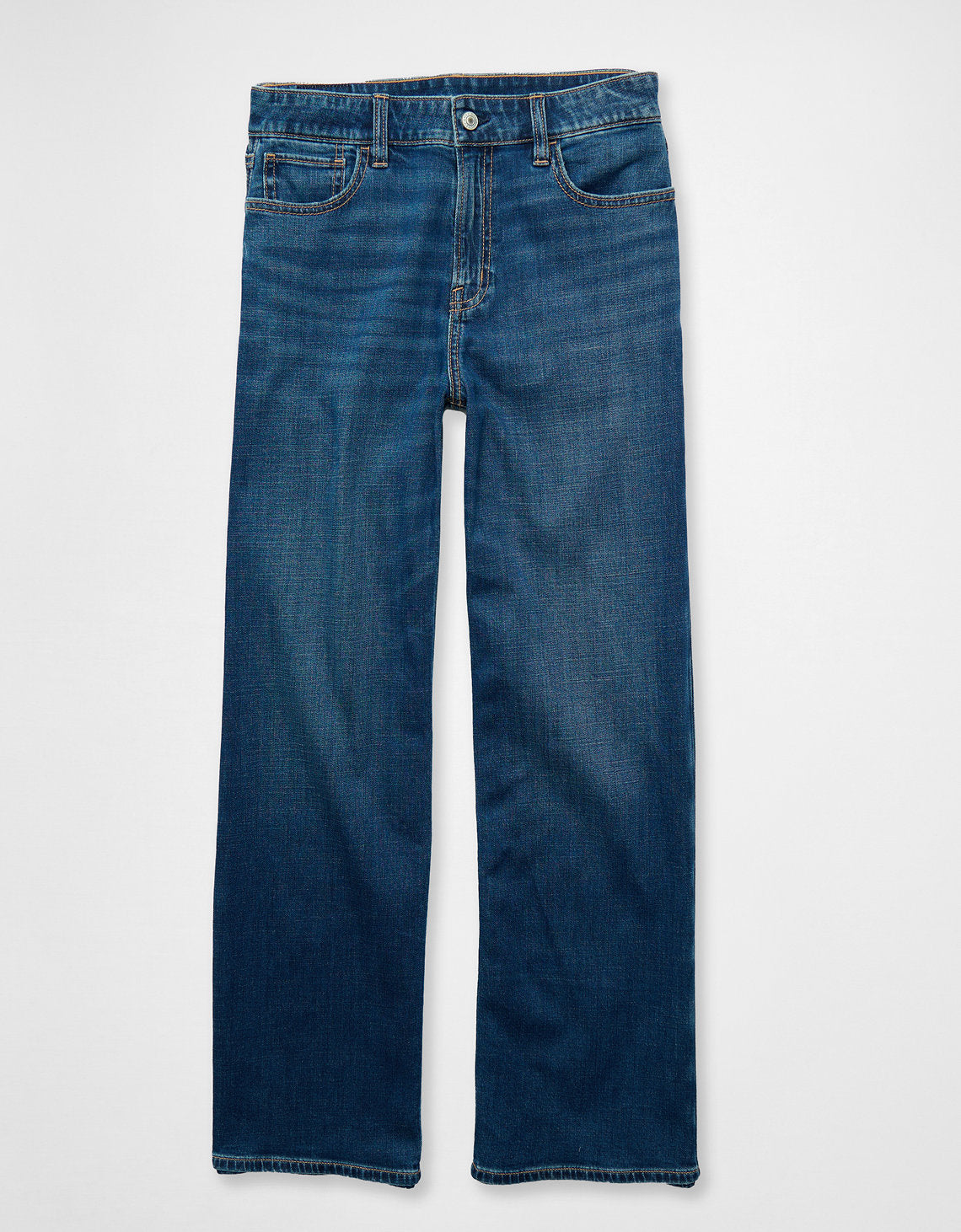 Jean Baggy Wide-Leg de Tiro Alto Ae - Azul 0437_5756_471_f
