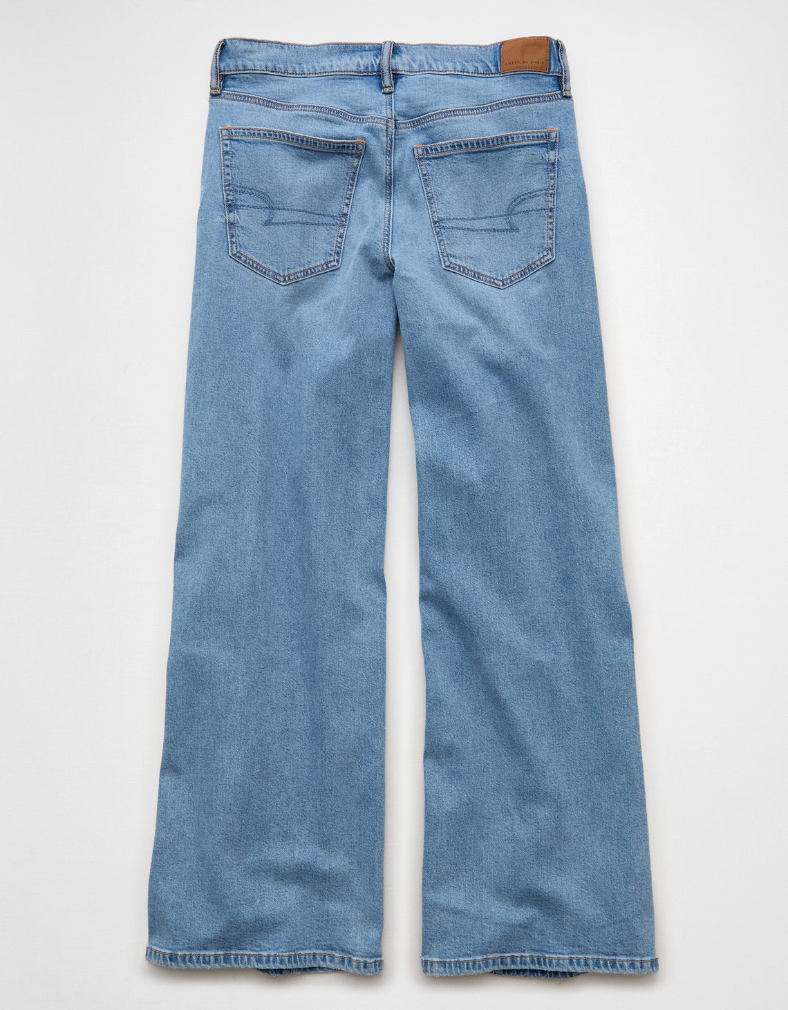 Jean Baggy Wide-Leg con Parches de Tiro Bajo Ae - Azul 0437_5812_469_b