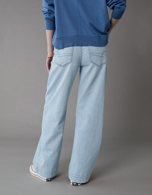 Jean Baggy Wide-Leg de Tiro Alto Ae - Generico