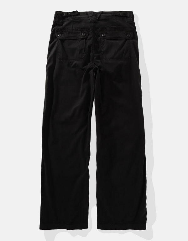 Pantalón Tiro Alto Holgado Mujer AE - Negro
