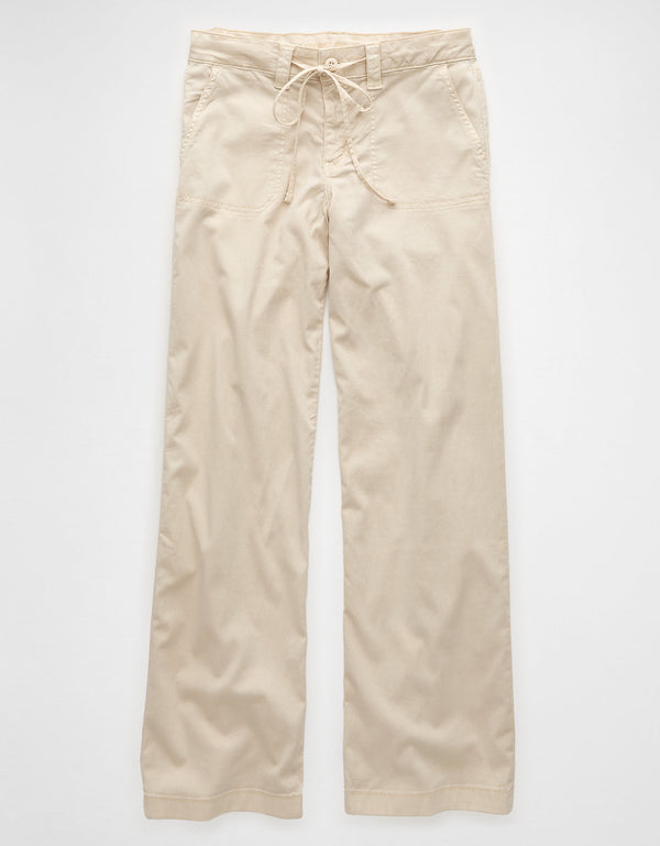 Pantalón ancho de tiro bajo y pierna ancha Ae Stretch - Generico