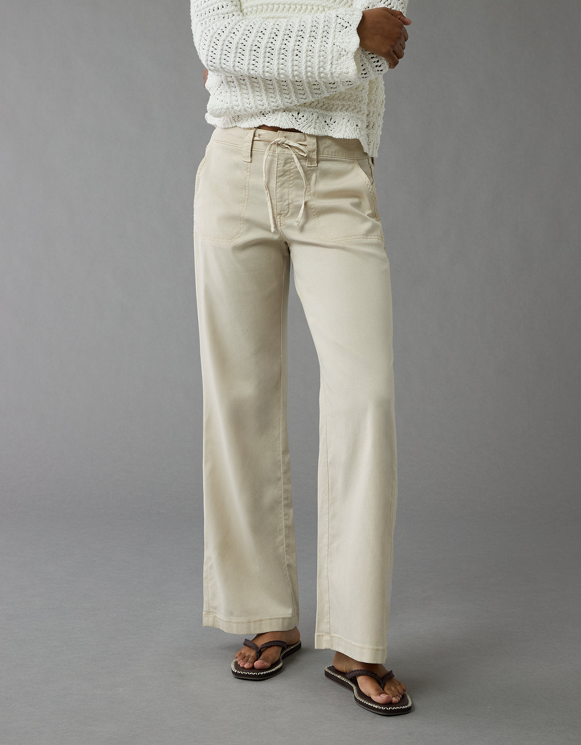 Pantalón ancho de tiro bajo y pierna ancha Ae Stretch - Generico 0461_5431_161_of