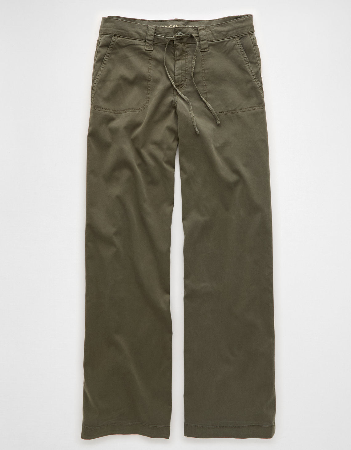 Pantalón ancho de tiro bajo y pierna ancha Ae Stretch - Verde 0461_5431_342_f