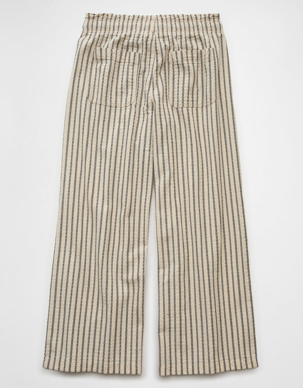 Pantalón de Rayas de Mujer Ae - Negro