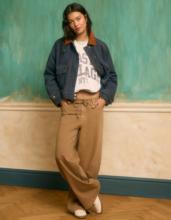 Pantalón Wide-Leg de Tiro Bajo Ae - Generico