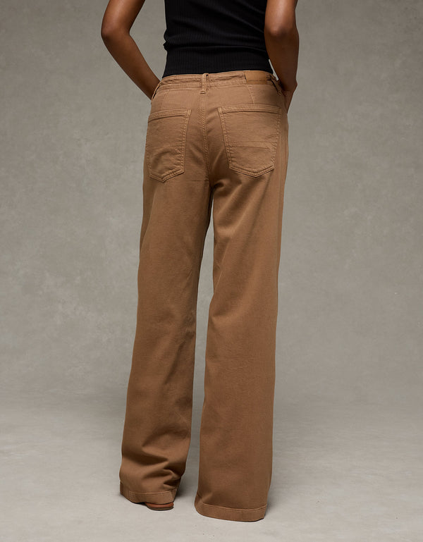 Pantalón Wide-Leg de Tiro Bajo Ae - Generico