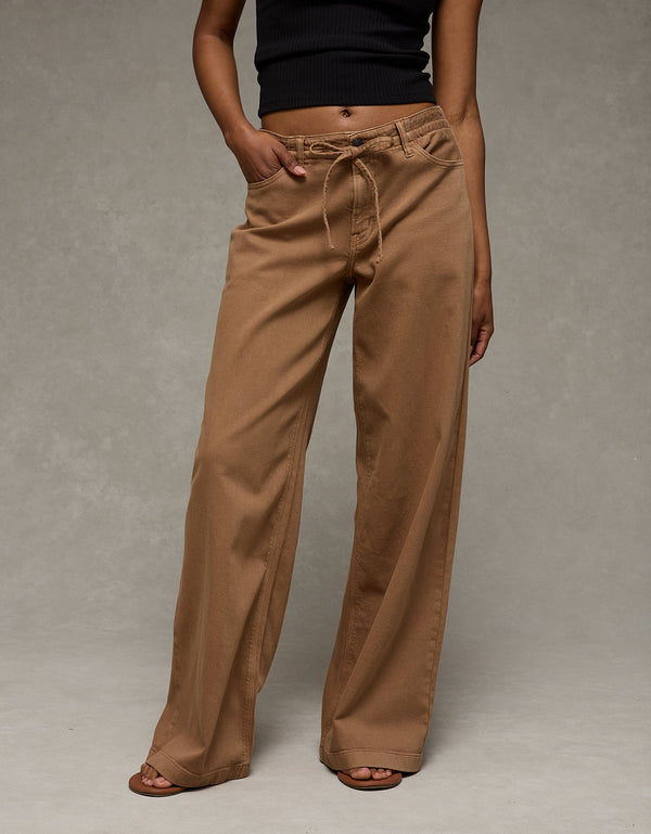 Pantalón Wide-Leg de Tiro Bajo Ae - Generico