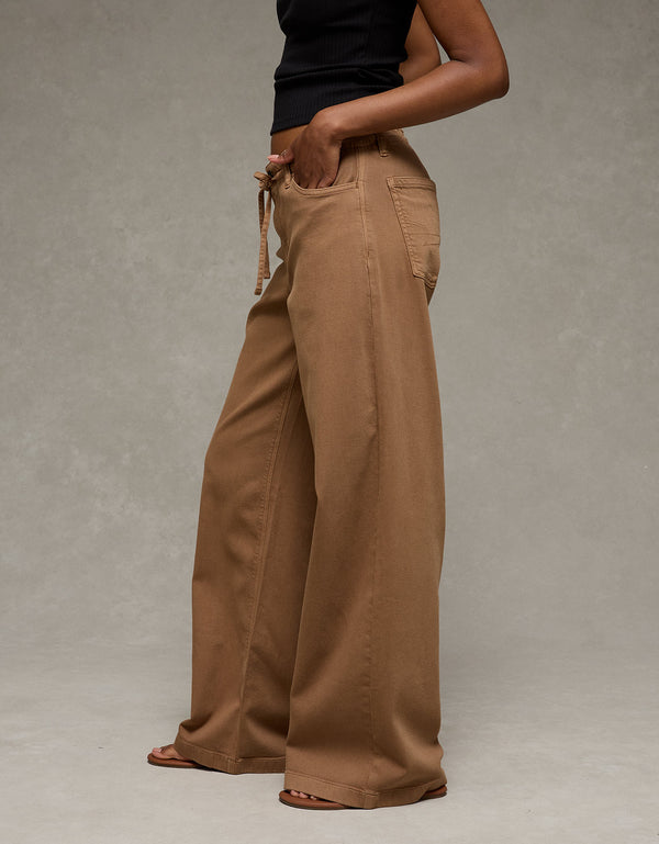 Pantalón Wide-Leg de Tiro Bajo Ae - Generico