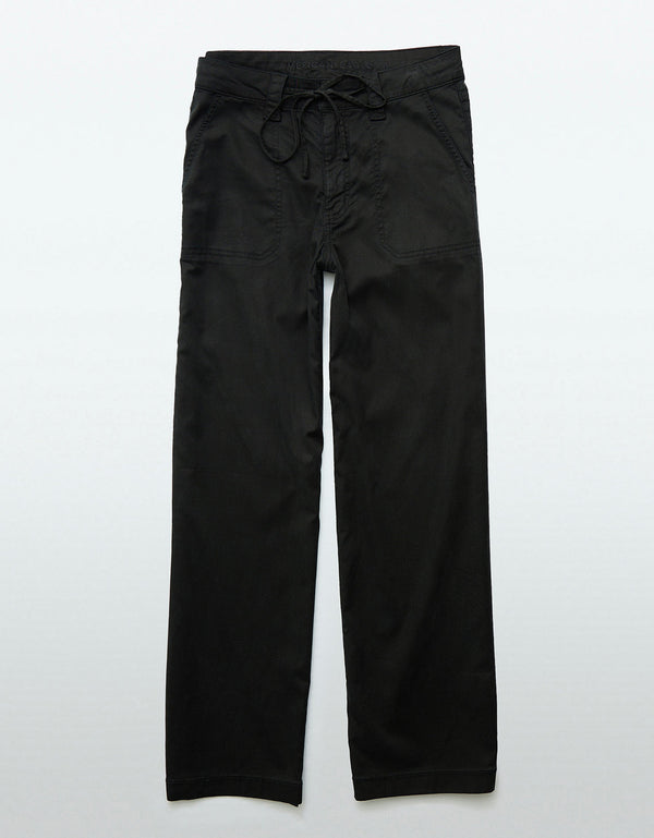 Pantalón Baggy Wide Leg Ae - Negro