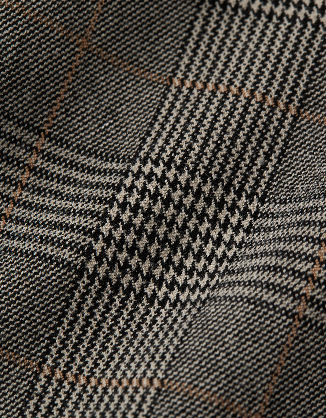 Pantalón con Stretch con patrón de cuadros Mujer AE - Café 0462_5281_026_d1