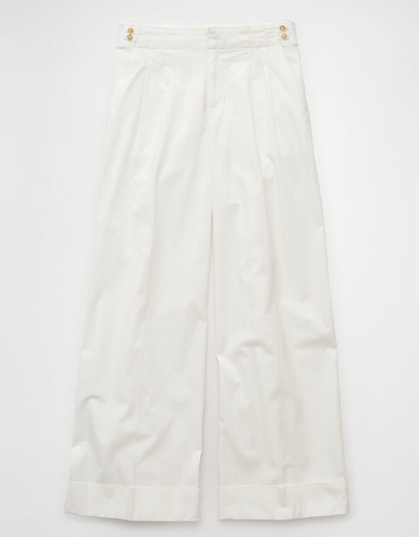 Ae Poplin Pantalón de Vestir - Blanco