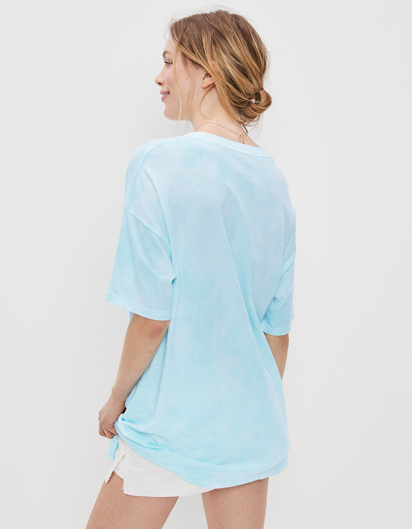 Polera AE Manga corta con gráfico en dip-dye - Multicolor