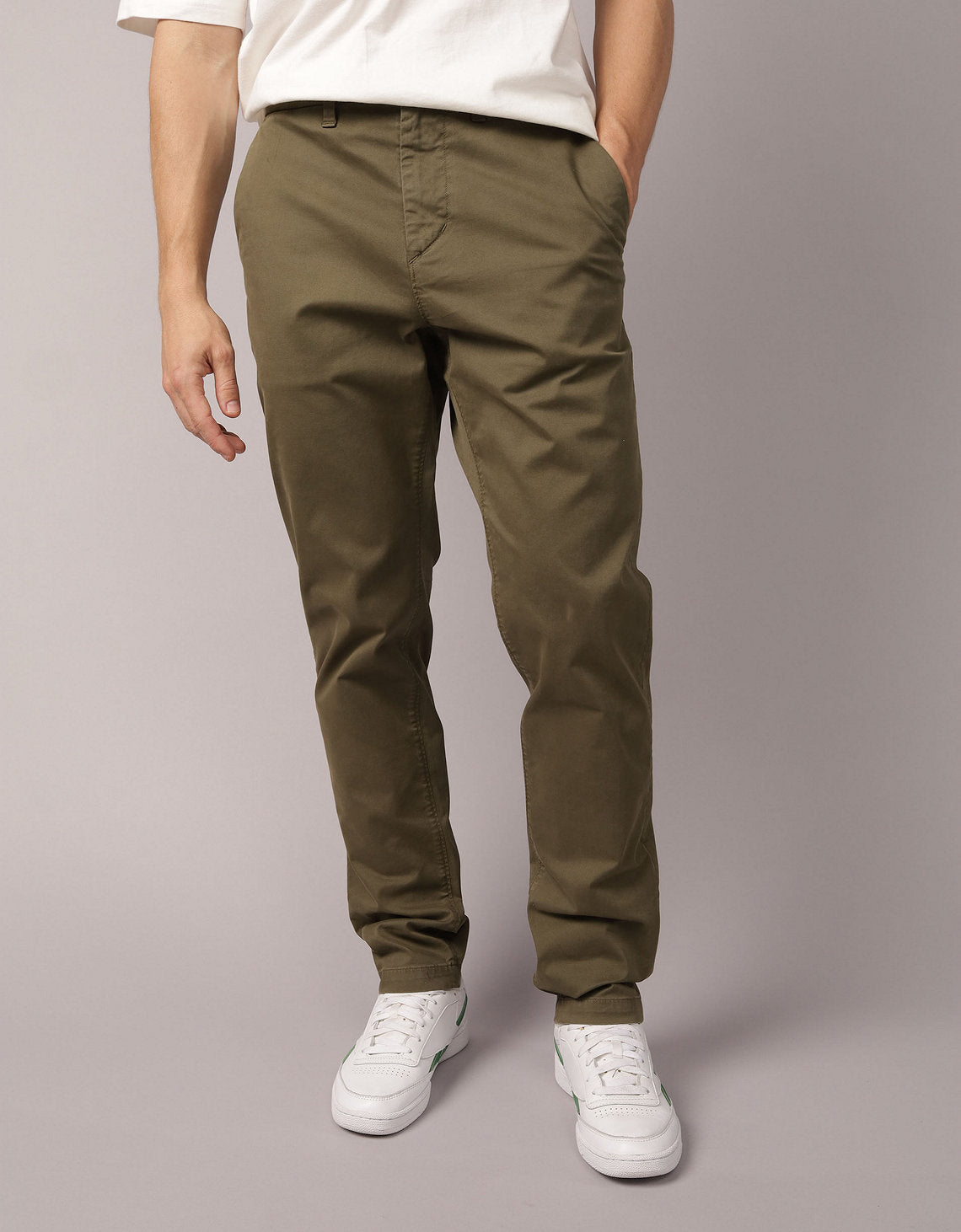 Pantalón Chino Slim Lived-In Ae - Verde 1120_5191_329_of