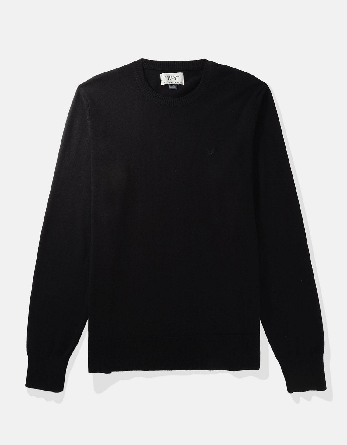 Polera cuello redondo Manga Larga Hombre AE - Negro 1142_1931_001_f