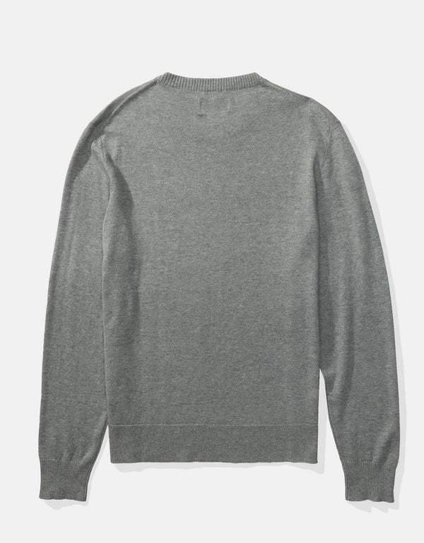 Polera cuello redondo Manga Larga Hombre AE - Gris