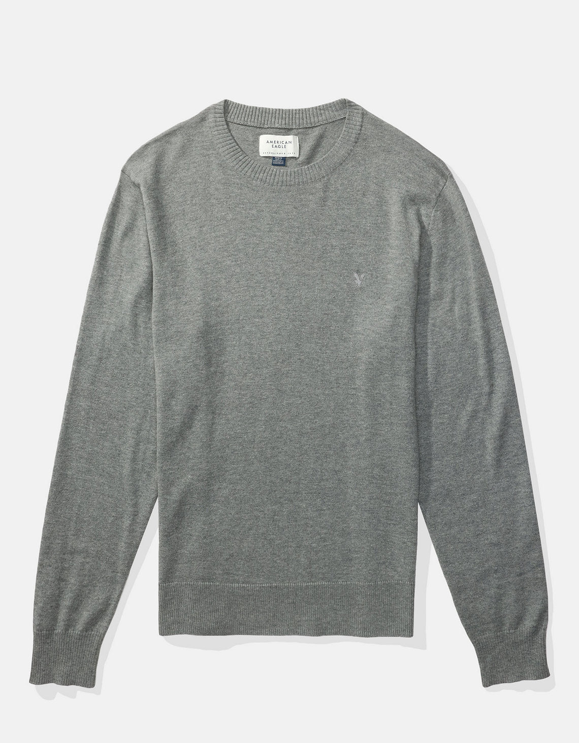 Polera cuello redondo Manga Larga Hombre AE - Gris 1142_1931_030_f