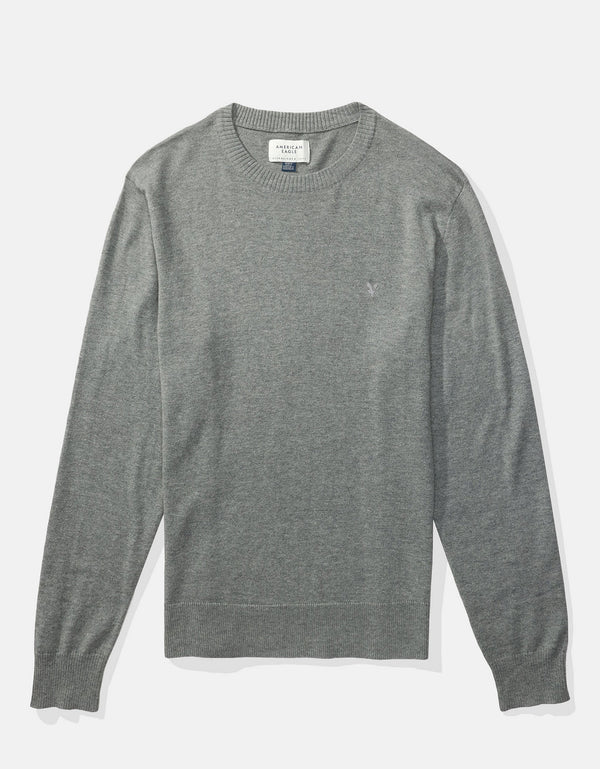 Polera cuello redondo Manga Larga Hombre AE - Gris