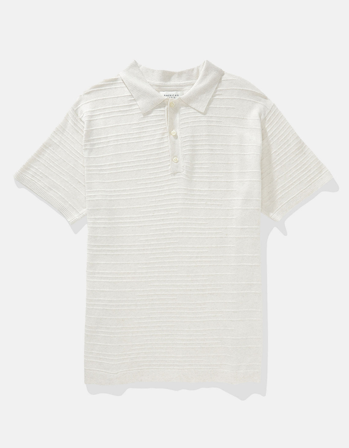 Polo en Tejido Suave con mezcla de Lino para Hombre - Beige 1148_1967_141_f