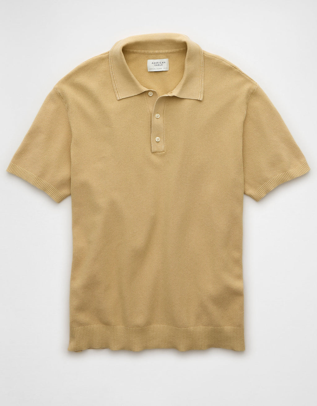 Polo de suéter lavado de fin de semana Ae - Beige 1148_2007_676_f