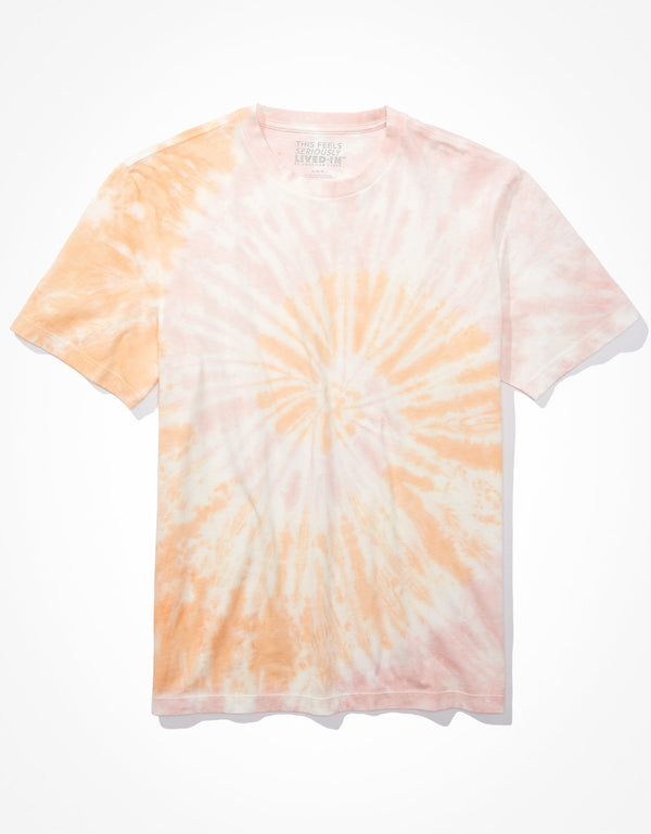 Polo sin Cuello Ae Súper suave, Tie-dye - Naranja