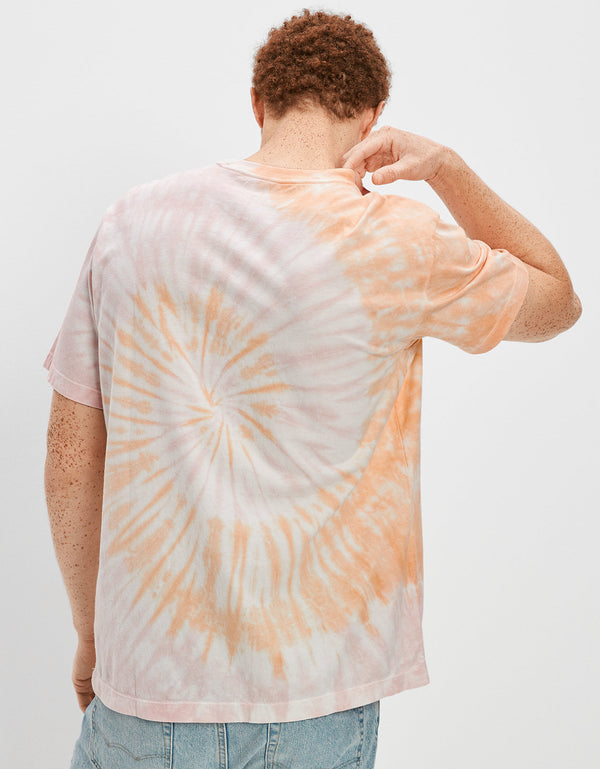 Polo sin Cuello Ae Súper suave, Tie-dye - Naranja