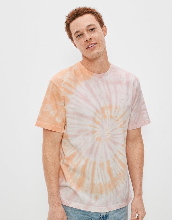 Polo sin Cuello Ae Súper suave, Tie-dye - Naranja