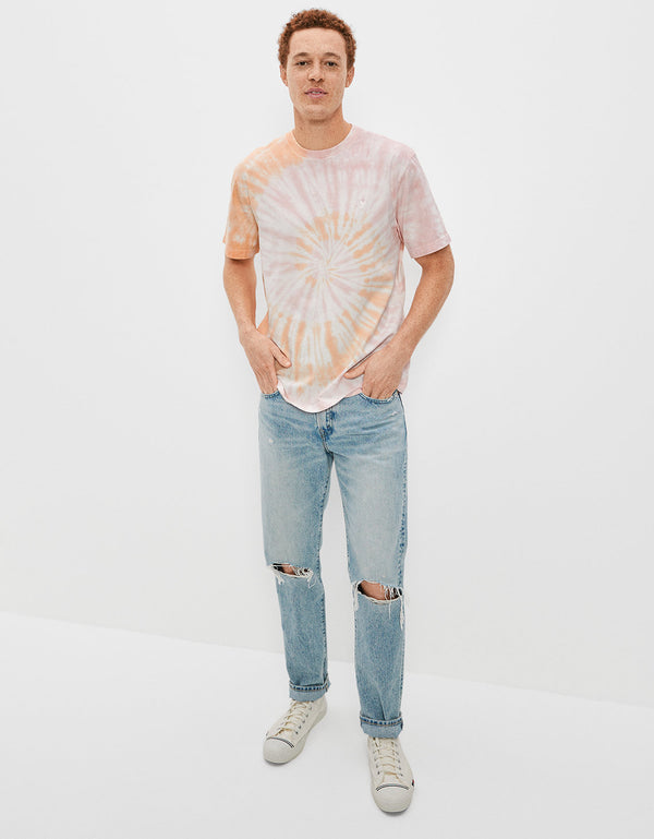 Polo sin Cuello Ae Súper suave, Tie-dye - Naranja
