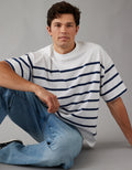 Polo sin Cuello Ae con rayas - Blanco 1162_3487_100_of