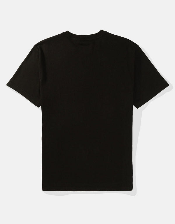 Polo sin Cuello Manga Corta Ae - Negro