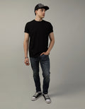 Polo sin Cuello Manga Corta Ae - Negro 1164_1539_001_of