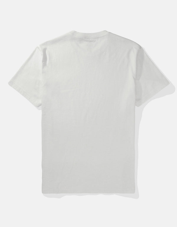 Polo sin Cuello Manga Corta Ae - Blanco