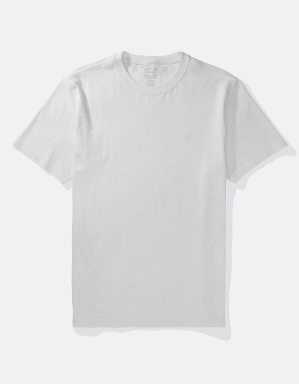 Polo sin Cuello Manga Corta Ae - Blanco