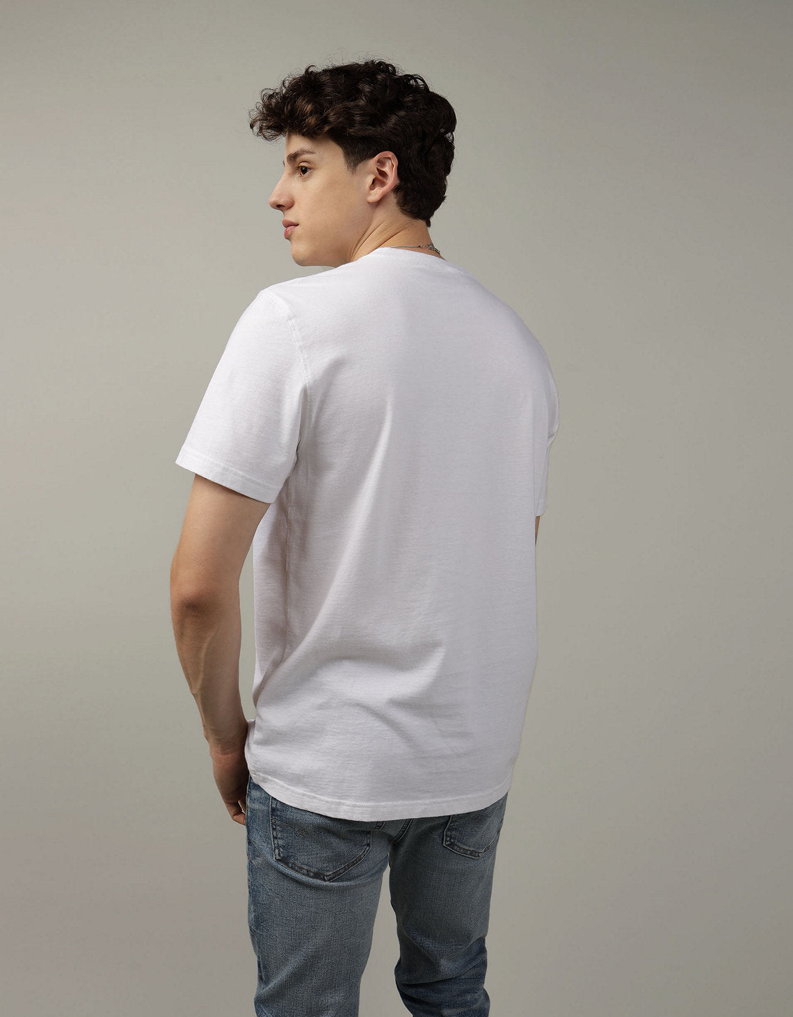 Polo sin Cuello Manga Corta Ae - Blanco 1164_1539_100_ob