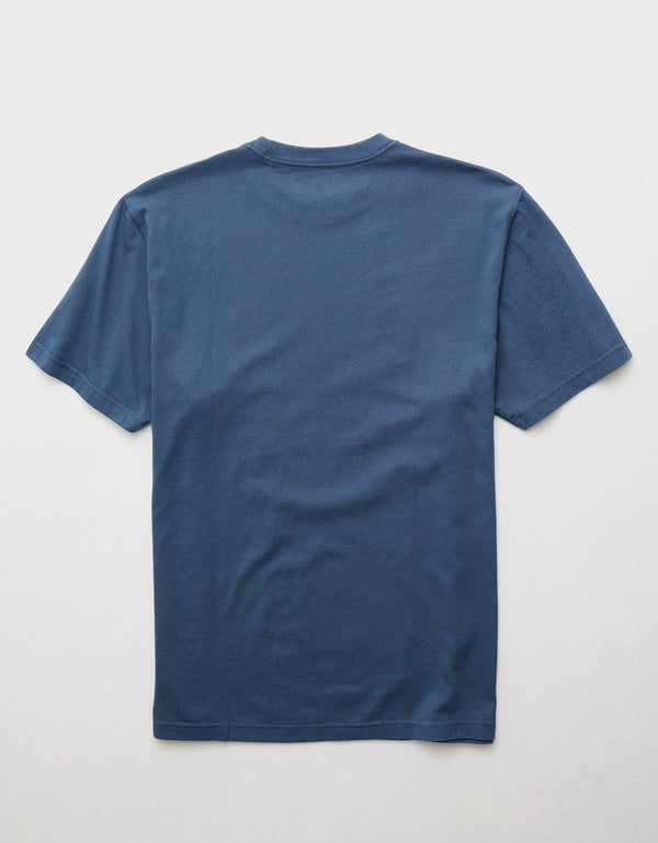 Polo sin Cuello Manga Corta Ae - Azul