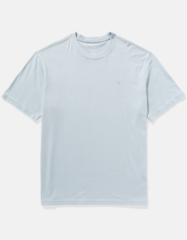Polo sin Cuello Manga Corta Ae - Azul