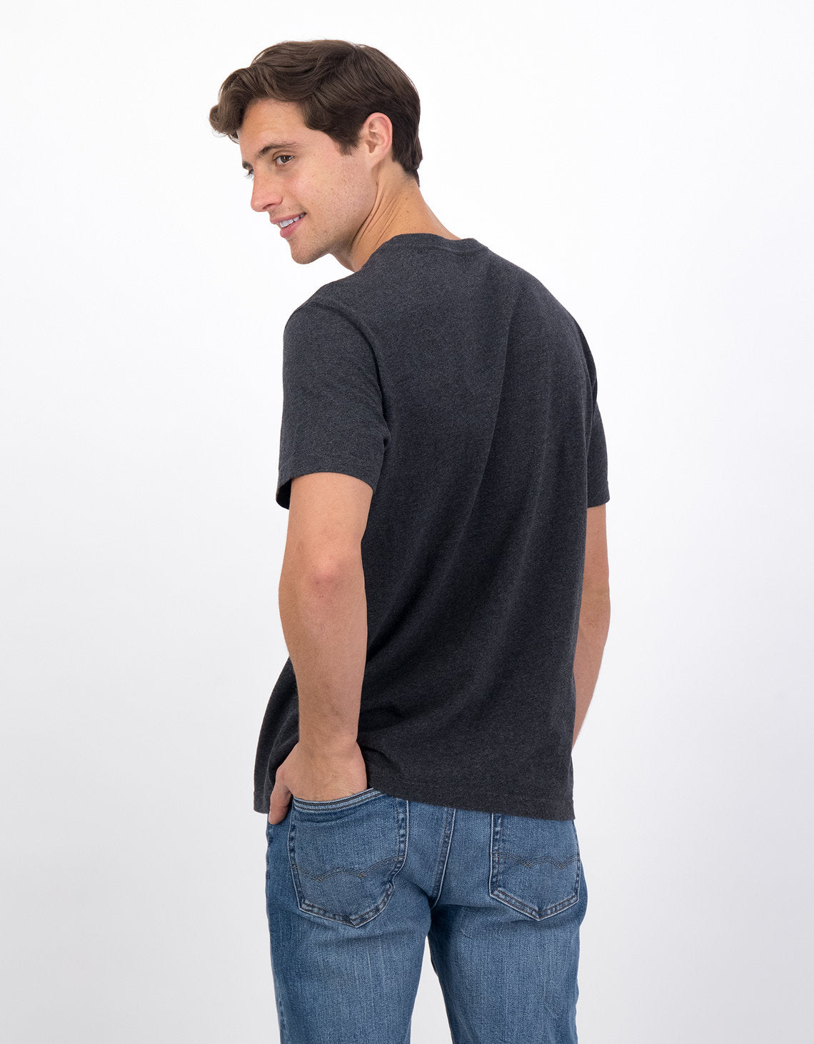 Polo sin Cuello Lived-In Manga Corta Ae - Gris 1164_1757_027_ob