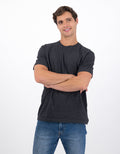 Polo sin Cuello Lived-In Manga Corta Ae - Gris 1164_1757_027_of