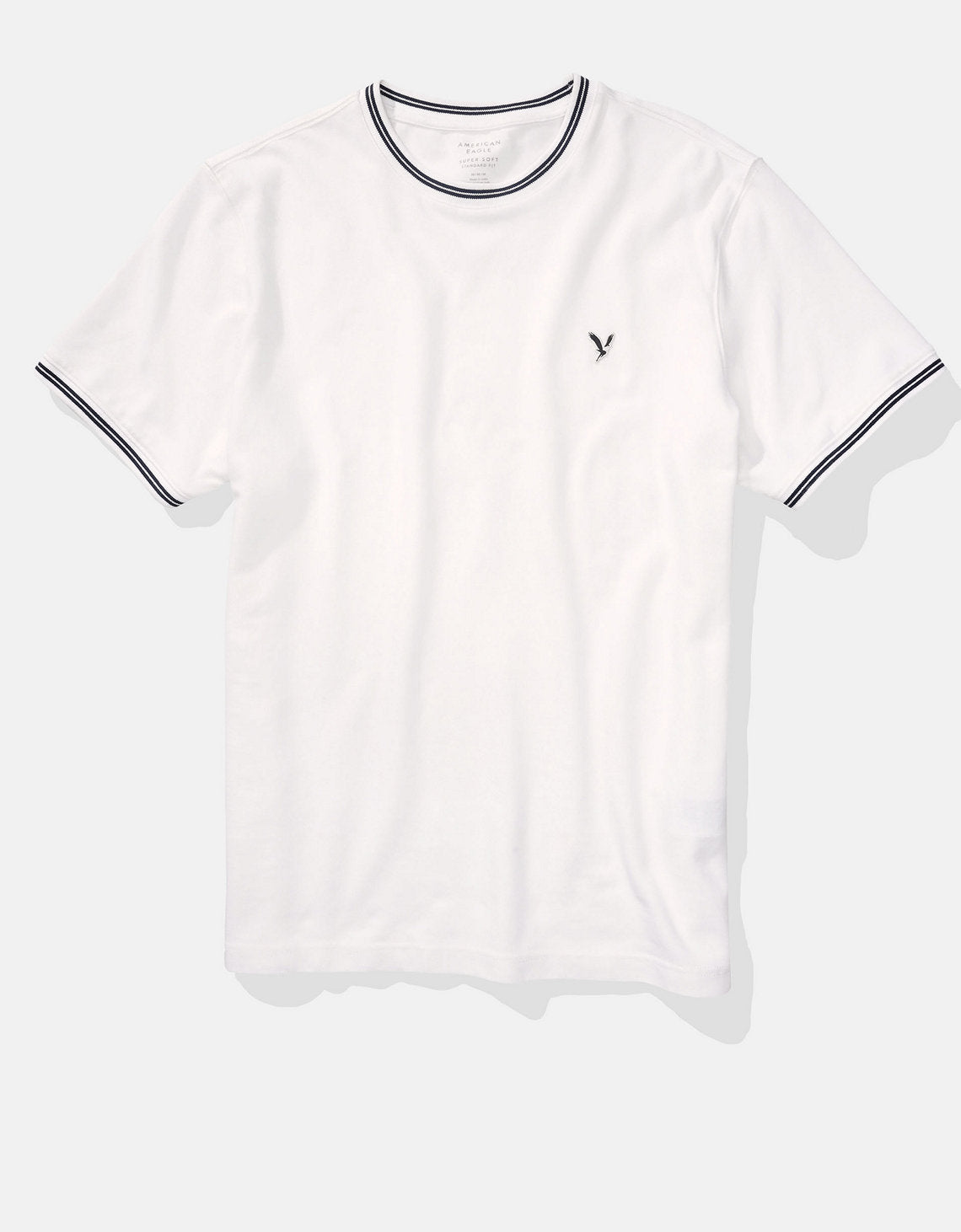 Polo sin Cuello Piqué Flex de Ae - Blanco 1164_3090_100_f