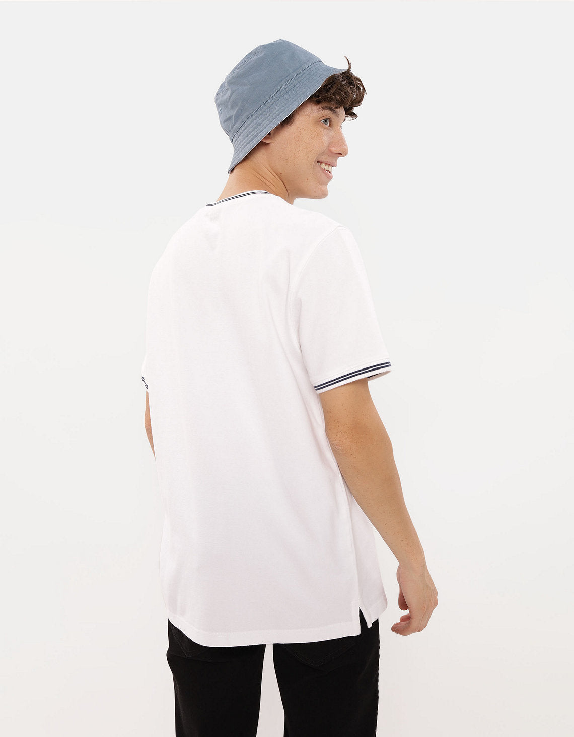 Polo sin Cuello Piqué Flex de Ae - Blanco 1164_3090_100_ob