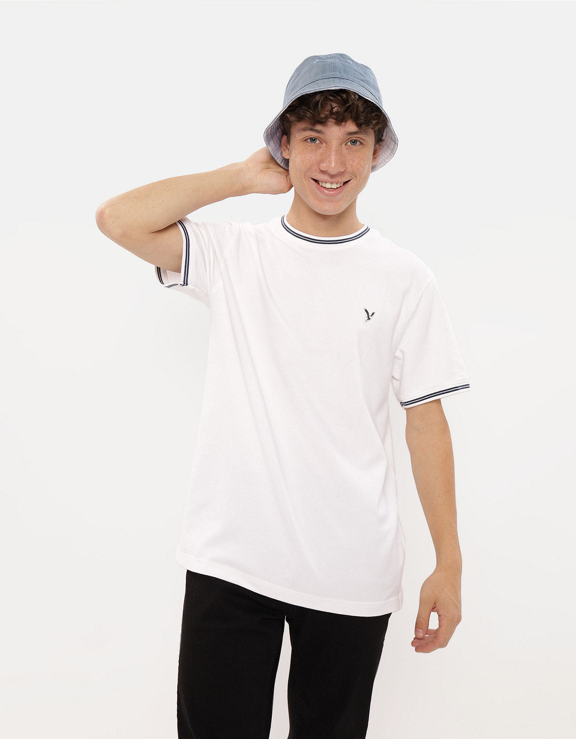 Polo sin Cuello Piqué Flex de Ae - Blanco 1164_3090_100_of