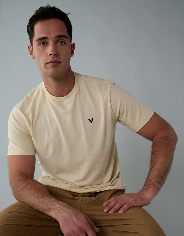 Polo sin Cuello manga corta básica de hombre AE - Generico