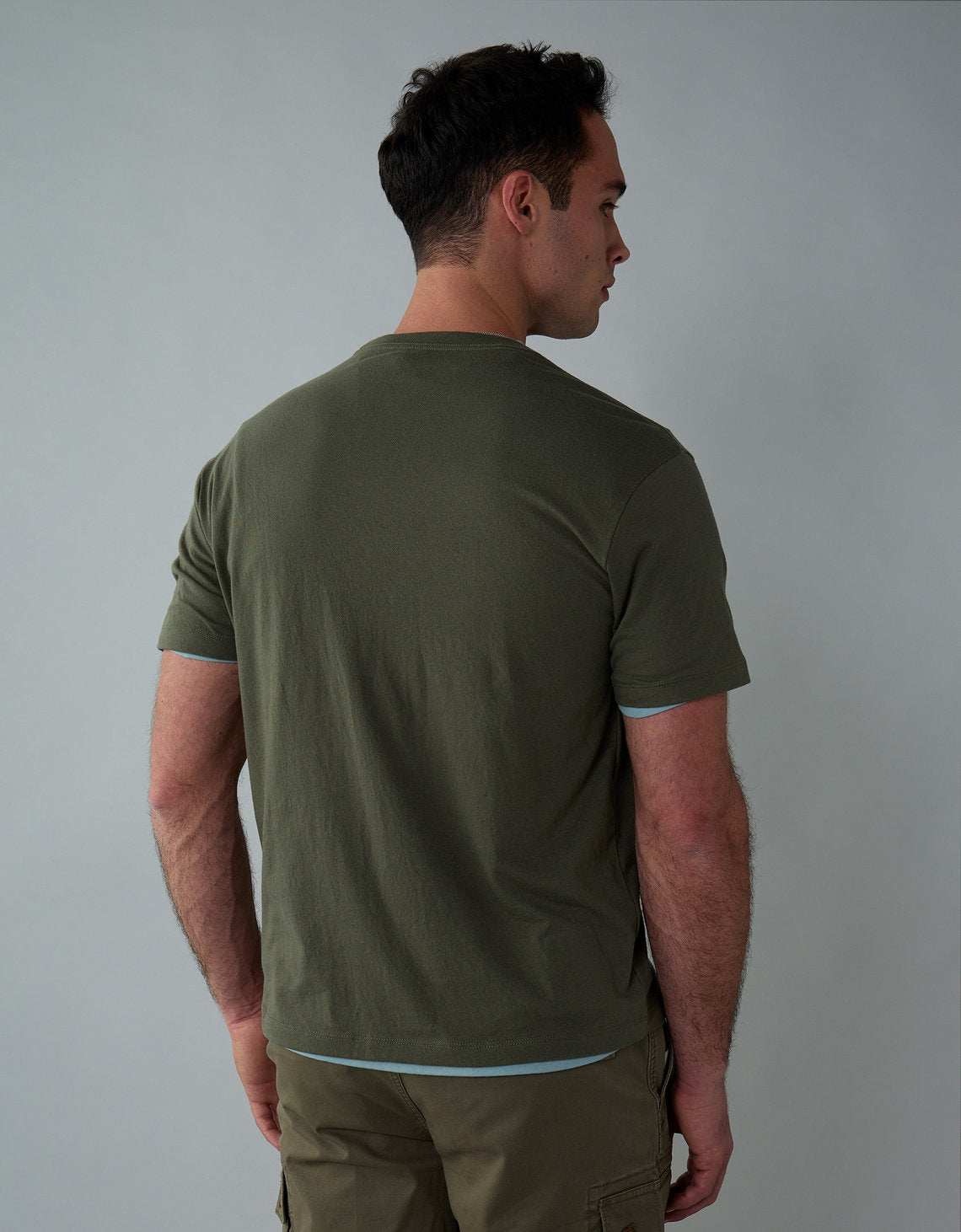 Polo sin Cuello manga corta básica de hombre AE - Generico 1164_4339_306_ob