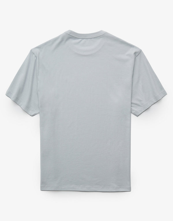 Polo sin Cuello manga corta básica de hombre AE - Azul