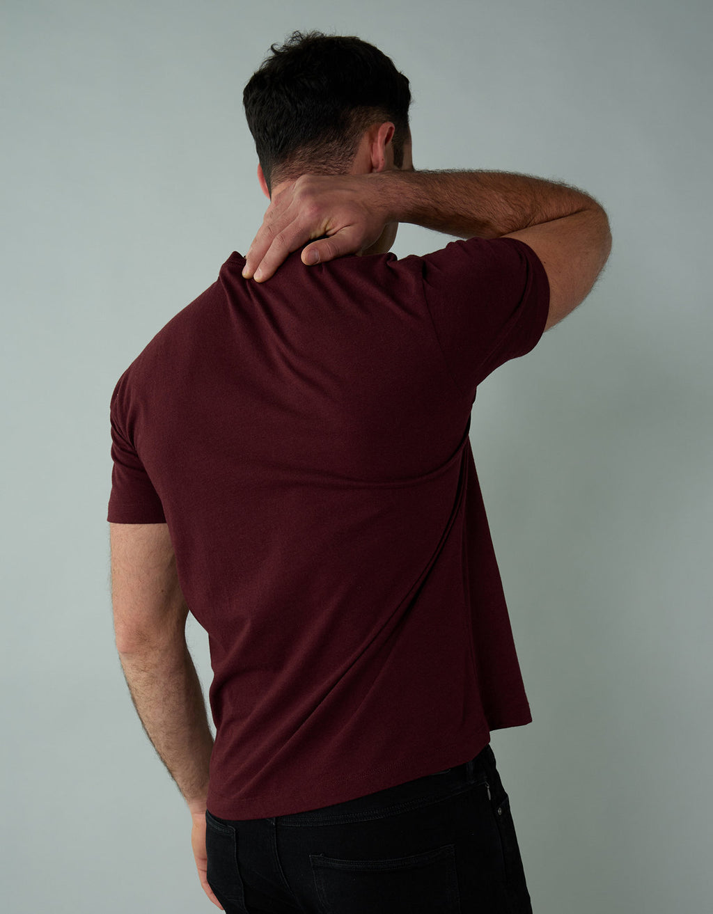 Polo sin Cuello manga corta básica de hombre AE - Generico 1164_4339_604_ob