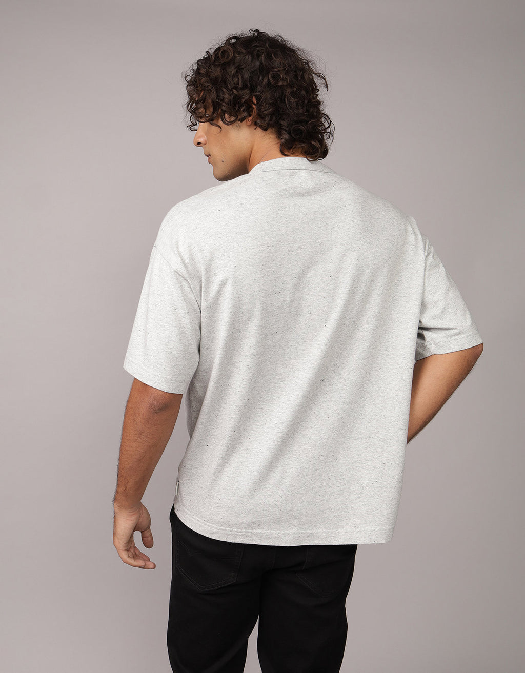 Polo sin Cuello Oversized Ae - Gris 1164_4565_092_ob